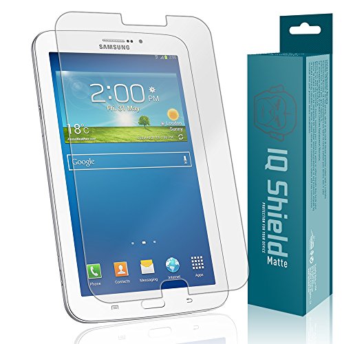 IQ Shield Matte Screen Protector Compatible with Samsung Galaxy Tab 3 SM-T211 Anti-Glare Anti-Bubble Film