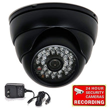 Load image into Gallery viewer, VideoSecu Dome Security Camera Built-in 1/3&quot; Sony Effio CCD 700TVL IR Outdoor Weatherproof Day Night Vision Wide View Angle 3.6mm Lens Vandal-Proof for DVR CCTV Home with Power Supply B39
