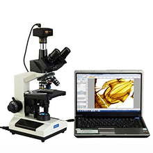 Load image into Gallery viewer, OMAX 40X-2500X Trinocular Compound LED Microscope with 14MP Digital Camera and Aluminum Carrying Case
