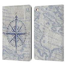 Load image into Gallery viewer, Head Case Designs Officially Licensed Paul Brent Vintage Compass Nautical Leather Book Wallet Case Cover Compatible with Apple iPad 9.7 2017 / iPad 9.7 2018
