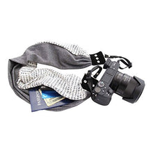 Load image into Gallery viewer, Capturing Couture Scarf Camera Strap with Hidden Zipper Pocket, KylaSasha - Stylish, Comfortable, &amp; Soft on Neck or Shoulder for Photographers, DSLR or Mirrorless, Pocket Will Hold Newest Smartphone
