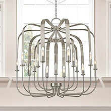 Load image into Gallery viewer, Livex Lighting 51949-91 Addison Brushed Nickel 15 Light Foyer Chandelier
