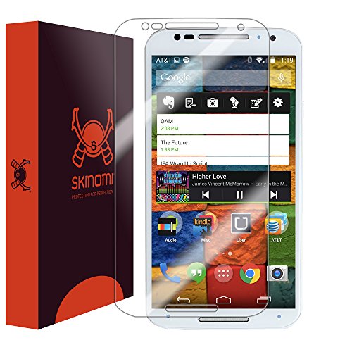 Skinomi Screen Protector Compatible with Motorola Moto X (2nd Gen, 2014) Clear TechSkin TPU Anti-Bubble HD Film