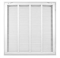 Accord ABRFWH2020 Return Filter Grille with 1/2-Inch Fin Louvered, 20-Inch x 20-Inch(Duct Opening Measurements), White