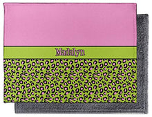 Load image into Gallery viewer, YouCustomizeIt Pink &amp; Lime Green Leopard Microfiber Screen Cleaner (Personalized)
