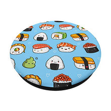 Load image into Gallery viewer, Cute Sushi Kawaii Pop Socket Pattern Japanese Food Gift PopSockets PopGrip: Swappable Grip for Phones &amp; Tablets
