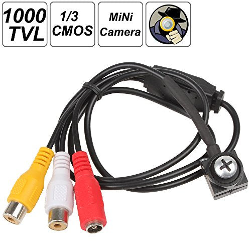 mini camera - BANGWEIER 1/3 Inch PC1099K CMOS 1000 TVL Mini Digital Screw Camera