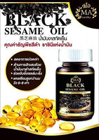 Black Sesame Oil Cold Pressed Supplements Health Benefits Anti-Inflammatory Joint Bone Strengthening 30 Softgels