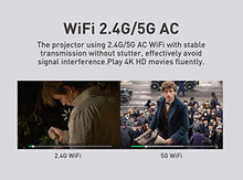 Load image into Gallery viewer, fosa Android WiFi Projector, Portable Cinema Projector with 2.4G/5G WiFi,HDMI,Bluetooth,USB, DLP,Android 6.1, Smart Pocket Mini Projector Rechargeable Multimedia Indoor/Outdoor Pico Projector
