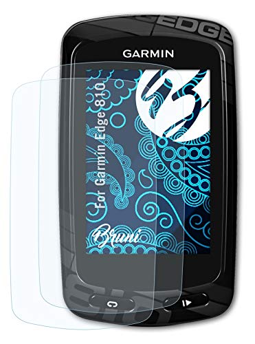 Bruni Screen Protector Compatible with Garmin Edge 810 Protector Film, Crystal Clear Protective Film (2X)