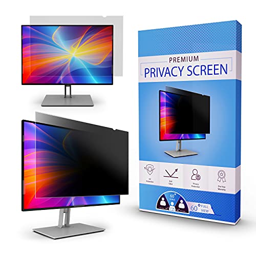 Privacy Screen Filter and Anti Glare for 24 Inches Desktop Computer Widescreen Monitor with Aspect Ratio 16:09 Please Check Dimension Carefully