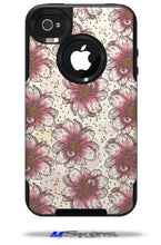 Load image into Gallery viewer, Flowers Pattern 23 - Decal Style Vinyl Skin fits Otterbox Commuter iPhone4/4s Case - (CASE NOT Included)
