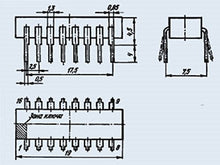 Load image into Gallery viewer, S.U.R. &amp; R Tools K555KP2 Analogue SN74LS153, SN74LS153N IC/Microchip USSR 30 pcs
