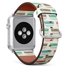 Load image into Gallery viewer, Compatible with Small Apple Watch 38mm, 40mm, 41mm (All Series) Leather Watch Wrist Band Strap Bracelet with Adapters (Retro Vintage Travel Camper Van)
