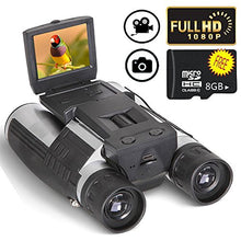 Load image into Gallery viewer, Digital Binoculars Camera Telescope Camera 2&quot; LCD Display 12x32 5MP Video Photo Recorder with Free 8GB Micro SD Card for Watching Bird Football Game Concert
