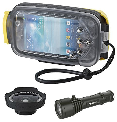 Watershot Galaxy S4 Underwater Waterproof Housing with Wide Angle-Lens and 70.