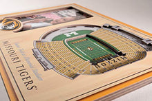Load image into Gallery viewer, NCAA Missouri Tigers 3D StadiumViews Picture Frame
