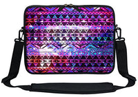 Meffort Inc 11.6 12 Inch Neoprene Laptop Sleeve Bag Carrying Case with Hidden Handle and Adjustable Shoulder Strap - Shiny Pattern