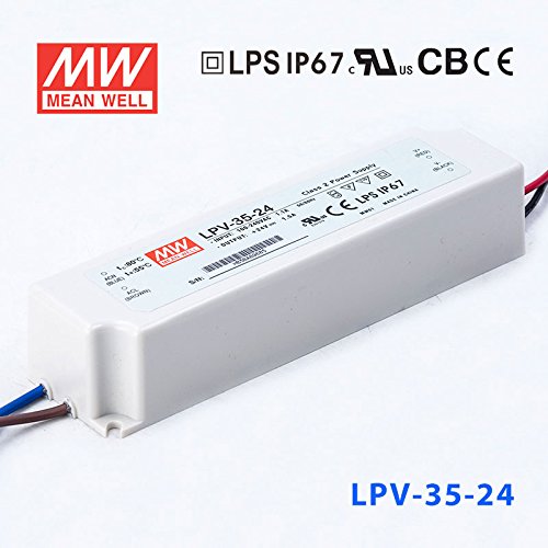 MeanWell LPV-35-24 Power Supply - 35W 24V - IP67