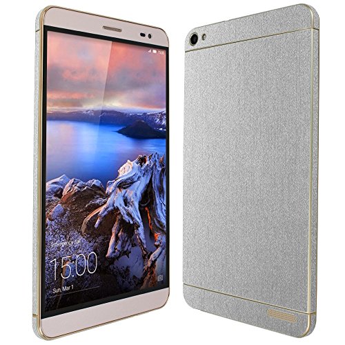 Skinomi Brushed Aluminum Full Body Skin Compatible with Huawei Mediapad X2 (Full Coverage) TechSkin with Anti-Bubble Clear Film Screen Protector