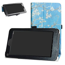 Load image into Gallery viewer, Ematic 7&quot; Case,Bige PU Leather Folio 2-Folding Stand Cover for 7&quot; Ematic EGQ373BL EGQ373BU EGQ373PR EGQ373TL Tablet,Almond Blossom
