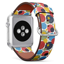 Load image into Gallery viewer, Compatible with Small Apple Watch 38mm, 40mm, 41mm (All Series) Leather Watch Wrist Band Strap Bracelet with Adapters (Decorative Polka Dot)
