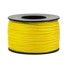 Load image into Gallery viewer, Atwood Mobile Products Nano Cord .75mm 300ft Small Spool Lightweight Braided Cord (Yellow)

