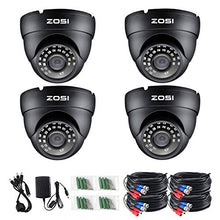 Load image into Gallery viewer, ZOSI 4 Pack 1080P 2.0MP 1920TVL HD-TVI Security Cameras Outdoor Indoor 80ft Night Vision Surveillance Camera for 720P/1080N/1080P/5MP Lite/5MP/8MP 4K HD-TVI AHD CVI Analog CCTV DVR Systems
