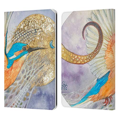 Head Case Designs Officially Licensed Stephanie Law Kingfisher Birds Leather Book Wallet Case Cover Compatible with Kindle Paperwhite 1 / 2 / 3
