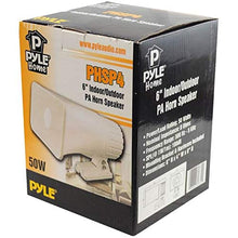 Load image into Gallery viewer, Pyle PHSP4 6 Inch 50 Watt Indoor/Outdoor Waterproof Home PA Horn Speaker, 4 Pack
