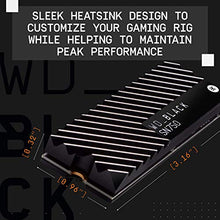 Load image into Gallery viewer, WD_BLACK 500GB SN750 NVMe Internal Gaming SSD Solid State Drive with Heatsink - Gen3 PCIe, M.2 2280, 3D NAND, Up to 3,430 MB/s - WDS500G3XHC
