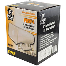 Load image into Gallery viewer, Pyle PHSP4 6 Inch 50 Watt Max Indoor/Outdoor Waterproof Portable PA Horn Speaker with 180 Degree Adjustable Swiveling Bracket (12 Pack)
