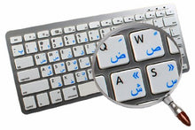 Load image into Gallery viewer, Apple NS English - FARSI (Persian) Non-Transparent Keyboard Labels White Background for Desktop, Laptop and Notebook
