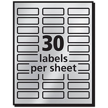 Load image into Gallery viewer, Avery Silver Address Labels For Inkjet Printers, 3/4&quot; X 2 1/4&quot;, 300 Foil Labels (8986)
