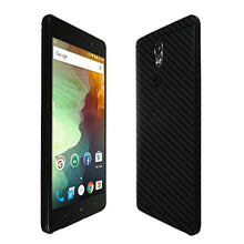 Load image into Gallery viewer, Skinomi Black Carbon Fiber Full Body Skin Compatible with BLU Grand 5.5 HD II (Full Coverage) TechSkin with Anti-Bubble Clear Film Screen Protector
