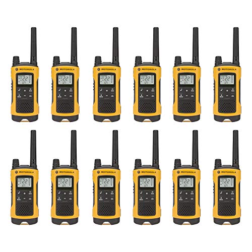 (12-Pack) Talkabout T402 Rechargeable Two-Way Radios Yellow Walkie Talkie