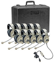 Load image into Gallery viewer, Califone 3066USB-10 Multimedia Headset Kit (10 Headsets with Storage Case)
