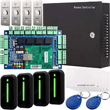 Load image into Gallery viewer, UHPPOTE Wiegand 26 bits Network RFID Access Control Board Kit Metal AC110V Power Box for 4 Doors
