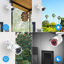 Load image into Gallery viewer, ZOSI 5MP Lite H.265+ Home Security Camera System, 8 Channel CCTV DVR Recorder with Hard Drive 2TB and 8 x 1080P Bullet Camera Outdoor Indoor with 120ft Night Vision, Remote Access, Motion Alerts
