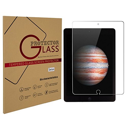 ECCRIS for Apple iPad Pro 12.9 Inch, 2015 Screen Protector, iPad Pro 12.9 Tempered Glass Screen Protector