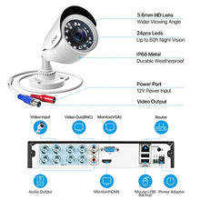 Load image into Gallery viewer, ZOSI H.265+ Full 1080p Home Security Camera System Outdoor Indoor, 5MP-Lite CCTV DVR 8 Channel and 4 x 1080p (2MP) Day Night Vision Weatherproof Surveillance Bullet Camera, Motion Alerts (No HDD)
