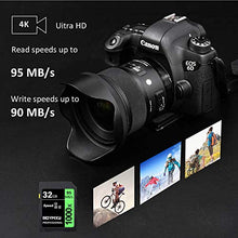 Load image into Gallery viewer, 32GB Memory Card U3, BOYMXU Professional 1000 x Class 10 Card U3 Memory Card Compatible Computer Cameras and Camcorders, Camera Memory Card Up to 95MB/s, Green/Black
