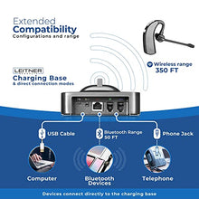 Load image into Gallery viewer, Leitner LH380  Wireless DECT Office Headset with Bluetooth for Desk Phone, Computer and Bluetooth Device  Works with 99% of Landline Phones, PCs, and Cell Phones (USB, Phone Jack, and Bluetooth)
