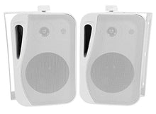 Load image into Gallery viewer, Pair Rockville HP4S 4&quot; Outdoor/Indoor Home Theater Speakers with Swivel Bracket
