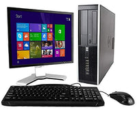 HP Compaq Desktop Computer(Core I5 Upto 3.4GHz,4GB,250GB,WiFi,VGA,DP,DVD,Windows 10-Multi Language-English/Spanish/French) Package with 20in Monitor(Brands May Vary)(CI5)(Renewed)