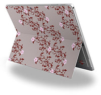 Victorian Design Red - Decal Style Vinyl Skin fits Microsoft Surface Pro 4 (Surface NOT Included)