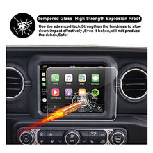 Load image into Gallery viewer, Tempered Glass Protector for 2018 Jeep Wrangler JL Uconnect Media Center Navigation Touch Screen, R RUIYA HD Clear Protective Film Against Scratch High Clarity (8.4Inch X2)
