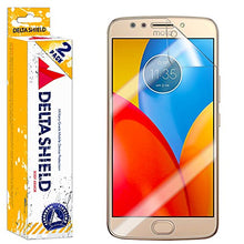 Load image into Gallery viewer, DeltaShield Screen Protector for Motorola Moto E4 Plus (4th Generation, US Version XT1775)(2-Pack) BodyArmor Anti-Bubble Military-Grade Clear TPU Film
