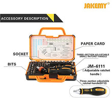 Load image into Gallery viewer, Jakemy Home Rotatable Ratchet Screwdriver Set, 69 in 1 Household Repair Toolkit, Disassemble Magnetic Kit for Furniture/Car/Computer/Electronics Maintenance
