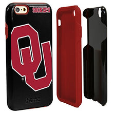 Load image into Gallery viewer, Guard Dog Collegiate Hybrid Case for iPhone 6 / 6s  Oklahoma Sooners  Black
